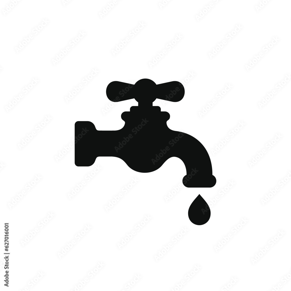 Faucet icon isolated on white background Faucet icon isolated on white background