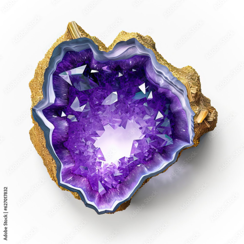 amethyst on a white background,Purple Amethyst Crystal Cluster in Bloom amethyst on a white background,Purple Amethyst Crystal Cluster in Bloom