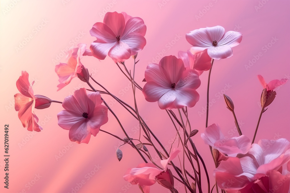 A beautiful vase filled with pink flowers on a table