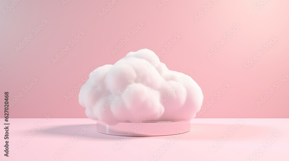 Generative AI, Pink magenta fantastic 3d clouds on the floor, sky and landscape. Gentle colors and with bright lights.. Generative AI, Pink magenta fantastic 3d clouds on the floor, sky and landscape. Gentle colors and with bright lights..