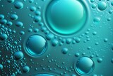 Aqua liquid with drops and ripples, background material. Generative AI