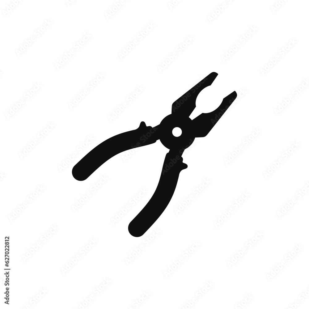 Pliers icon isolated on white background Pliers icon isolated on white background