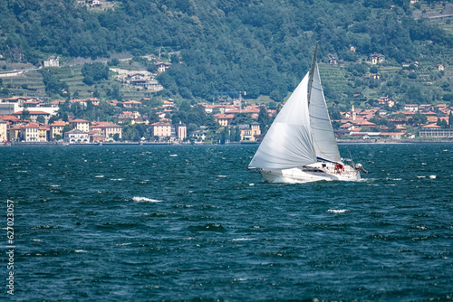 Sailing scene on Lake Como