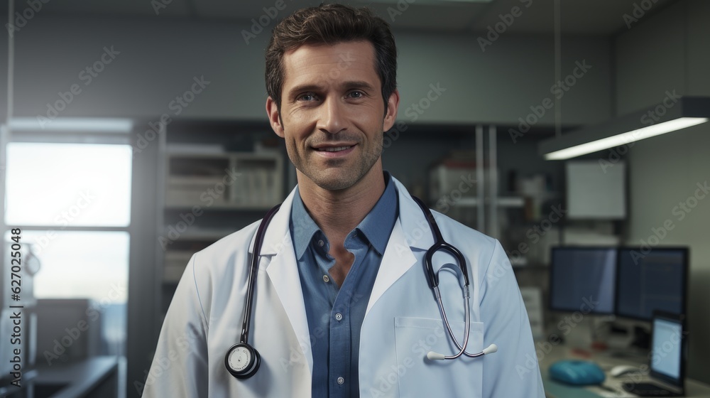 A doctor smiling for the camera A doctor smiling for the camera