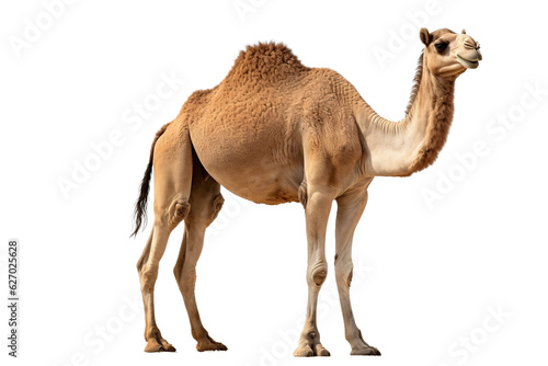 Fotobehang camel isolated on white background