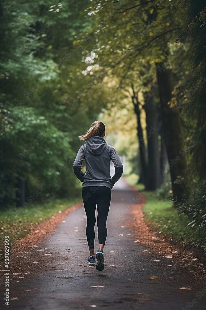 Fototapeta premium person running outdoor