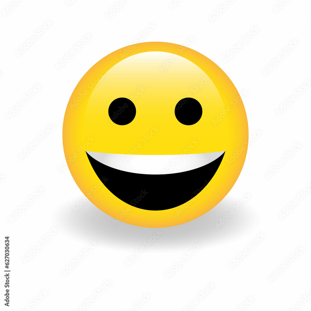 High quality emoticon vector on white background. Trending emoticon.