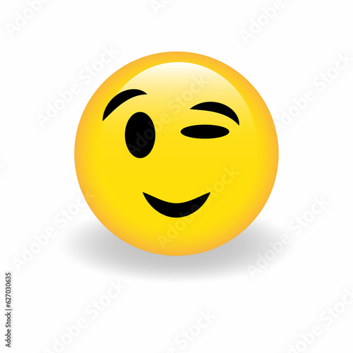 High quality emoticon vector on white background. Trending emoticon.