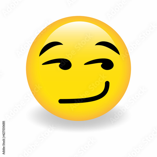 High quality emoticon vector on white background. Trending emoticon.