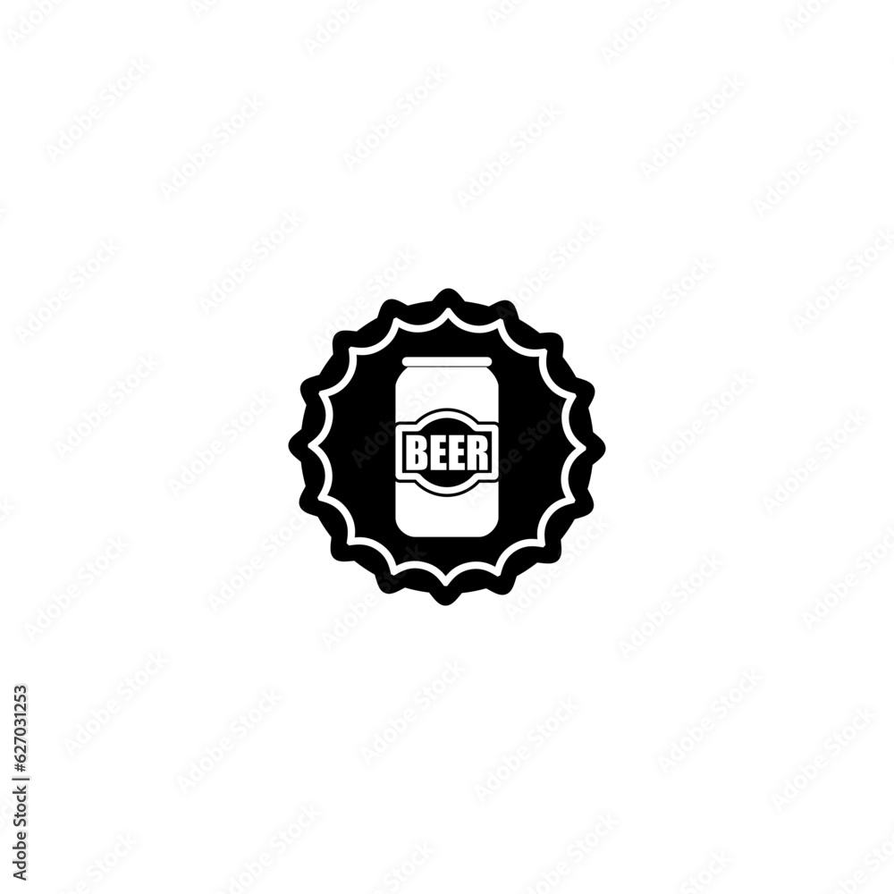 Beer logo template isolate on white background Beer logo template isolate on white background