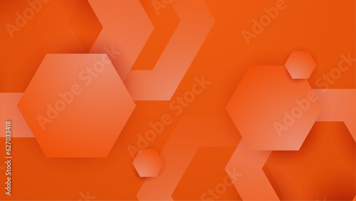 Abstract orange modern background. Vector Illustration