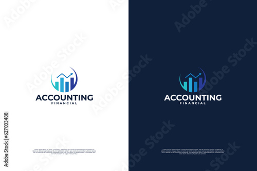 Accounting and financial logo design.