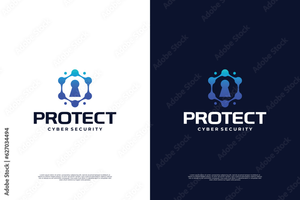 Shield protection logo design inspiration.
