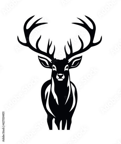 Deer Logo  Awesome Simple Vector of Deer  Great for your Hunting Logo  Decal Stickers.