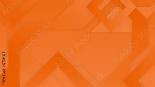 Abstract orange background with 3d modern trendy fresh color for presentation design, flyer, social media cover, web banner, tech banner