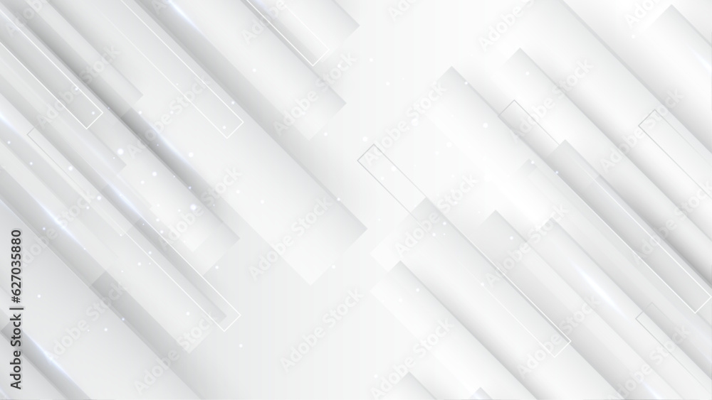 Fototapeta premium Abstract white and gray background, geometric, modern design, illustration