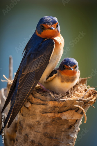 Barn swallow close-up © Veniamin Kraskov