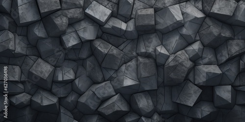 Gray rock texture. Gray background. Close-up. Stone wall backgroud for design. Copy spac  generative ai