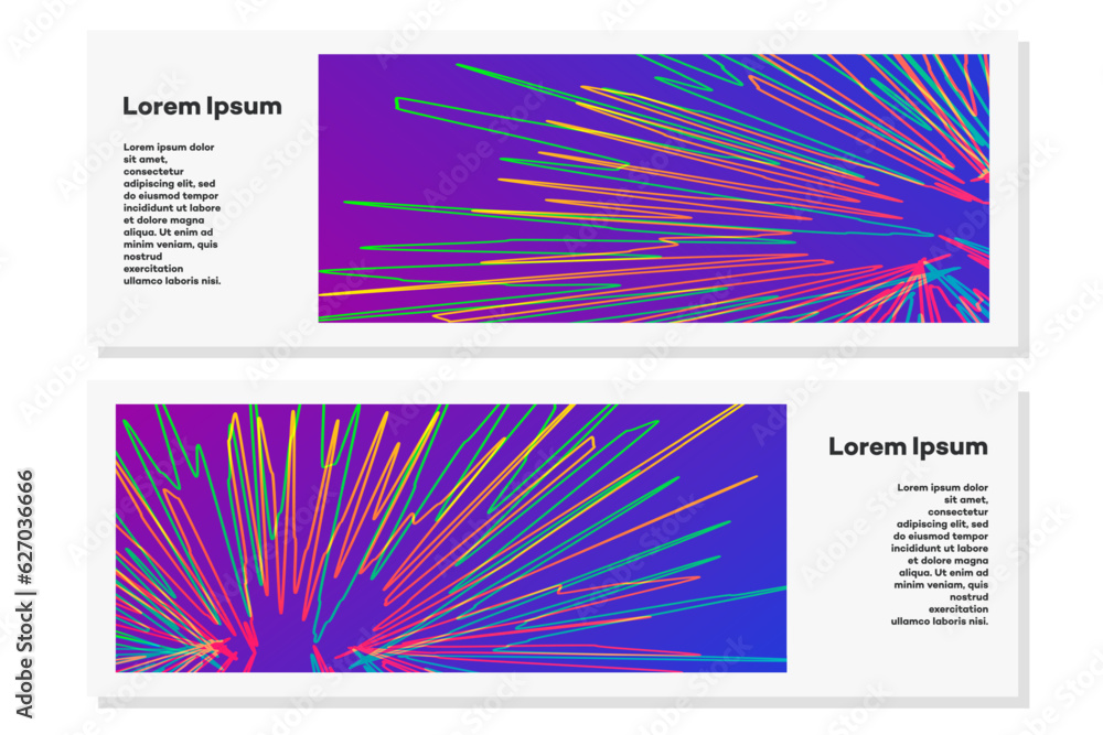 Flyer set with neon colorful line style. Human psychology and mental health concept illustration. Vector 10 eps Flyer set with neon colorful line style. Human psychology and mental health concept illustration. Vector 10 eps