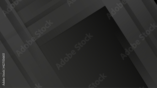 Abstract black background with 3d modern trendy fresh color for presentation design  flyer  social media cover  web banner  tech banner
