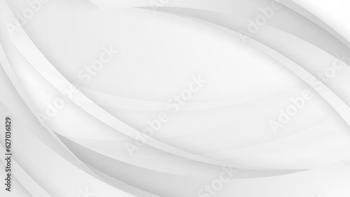 Abstract banner web white and gray geometric overlapping technology corporate design background.