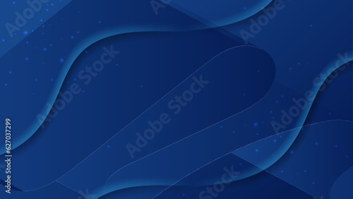 Blue abstract vector long minimal banner. Light neutral background with arrows and copy space for text. Facebook cover, social media header, web banner