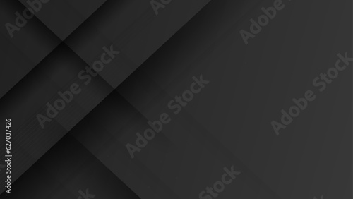Black abstract vector long minimal banner. Light neutral background with arrows and copy space for text. Facebook cover, social media header, web banner