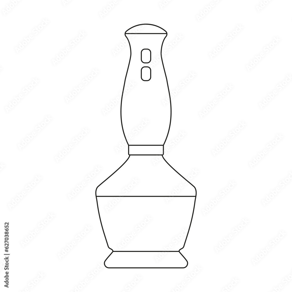 Electric immersion blender icon on a white background. Electric immersion blender icon on a white background.