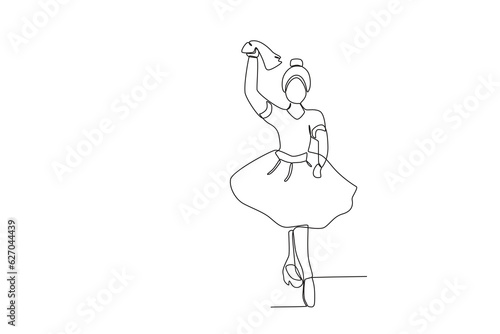 A beautiful woman danced. Fiestas patrias chile