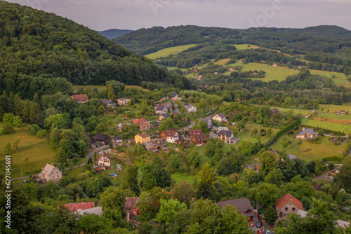 Cloudy morning in Stramberk old historic town in north Moravia