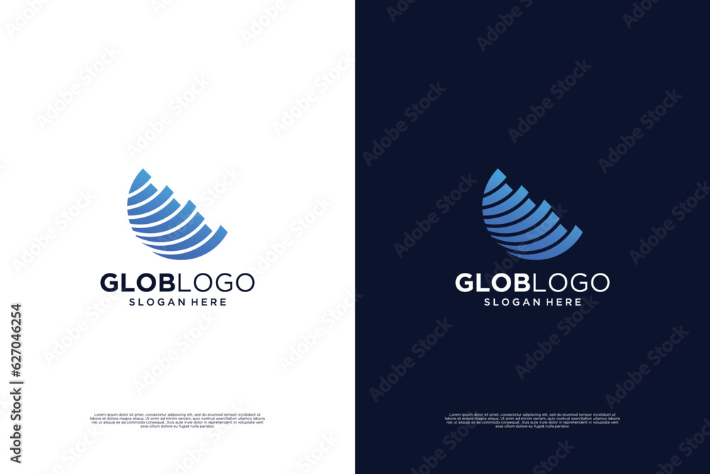 Globe tech logo design. World data connection logo design vector. Globe tech logo design. World data connection logo design vector.