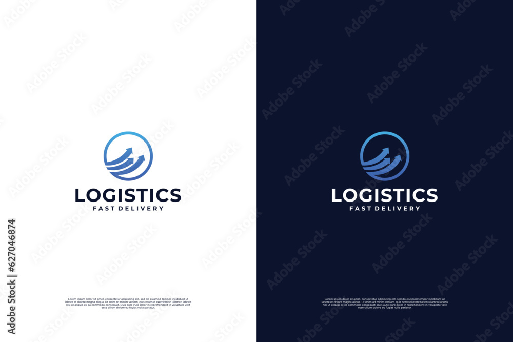 Logistic service logo design inspiration. Logistic service logo design inspiration.