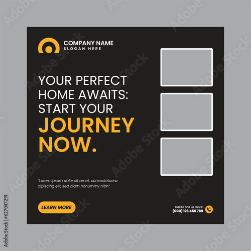 Real Estate Social Media Post Template, property, investment, home, dream, opportunity, market, listings, buyers, sellers, agents, mortgage