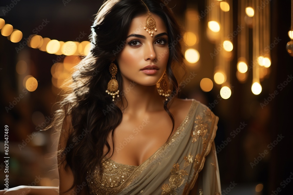 Indian Model in Mesmerizing Traditional Attire (generated) Indian Model in Mesmerizing Traditional Attire (generated)