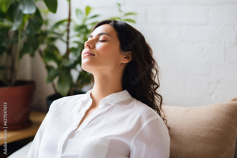 A person practicing progressive muscle relaxation to ease tension.
A person practicing progressive muscle relaxation to ease tension.