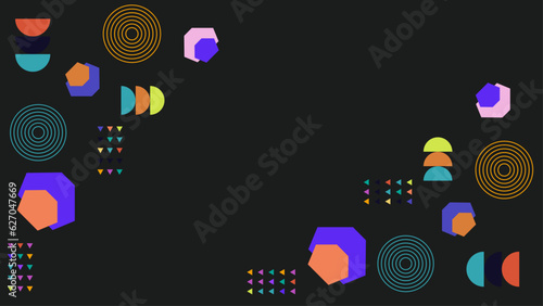 Illustration for hipsters Memphis style.