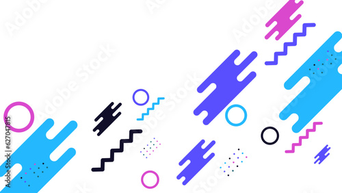 Memphis design elements. Retro funky graphic, 90s trends designs and vintage geometric print illustration element vector collection