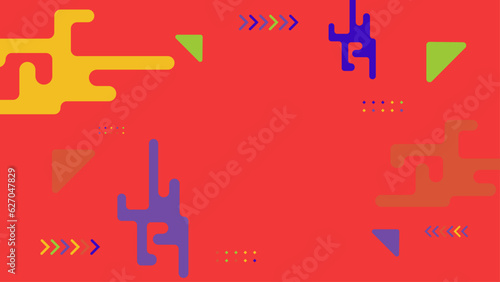 Illustration for hipsters Memphis style.