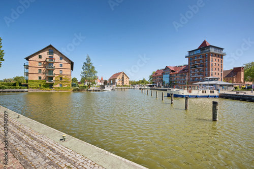 schöner Hafen in Neustrelitz in der Mecklenburgischen Seenplatte