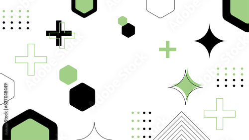 Illustration for hipsters Memphis style.