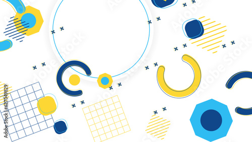 Illustration for hipsters Memphis style.