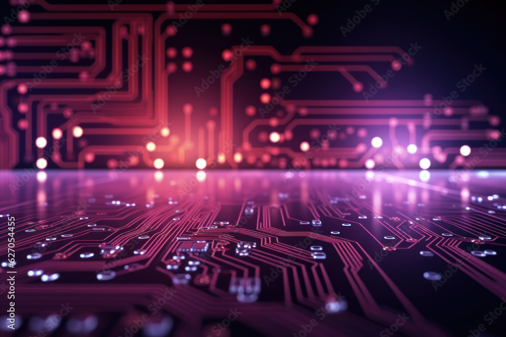Futuristic Illustration: A Technological Background of Creativity and Innovation. Generative AI Futuristic Illustration: A Technological Background of Creativity and Innovation. Generative AI