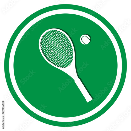 tennis racket and ball