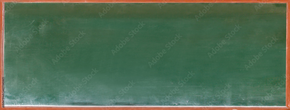 Fotografie Empty green chalkboard texture hang on the white wall