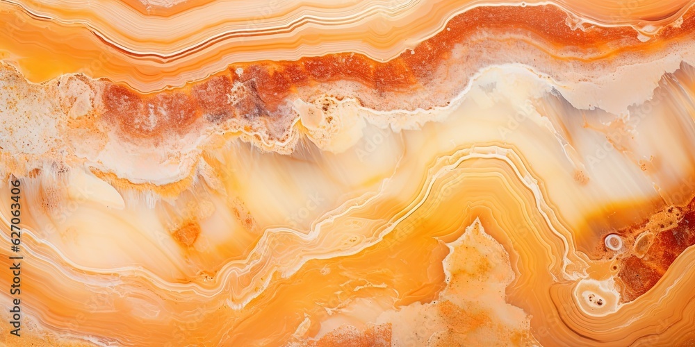 Generative AI, natural volcanic agate stones close-up light orange, apricot crush and golden texture. Wallpaper background, quartz marble, decorative rock pattern.. Generative AI, natural volcanic agate stones close-up light orange, apricot crush and golden texture. Wallpaper background, quartz marble, decorative rock pattern..