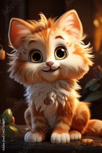 cute little fluffy kitten © stasknop