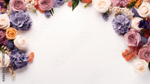 Pastel colored floral background pattern
