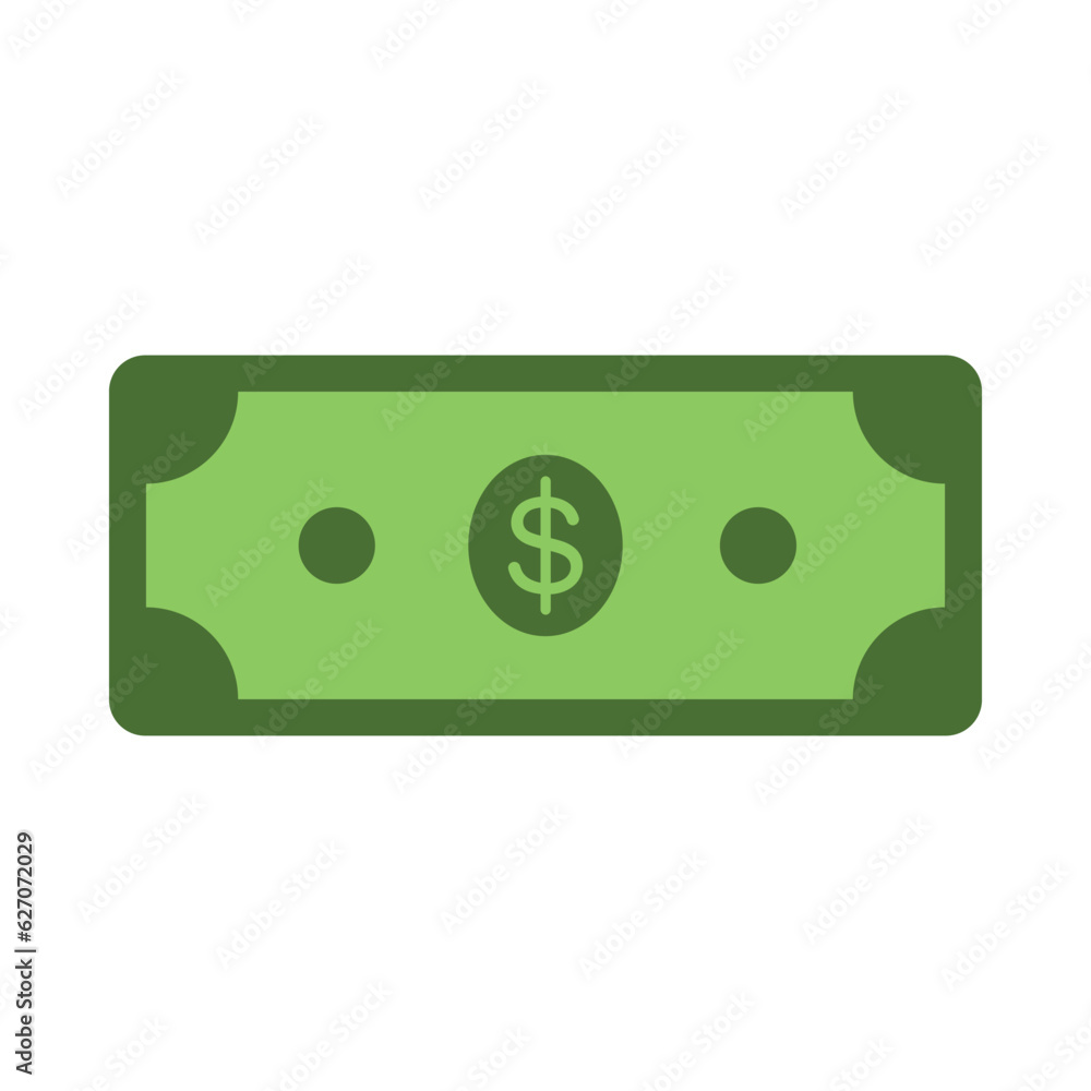 Dollar money cash bill illustration vector. Dollar money cash bill illustration vector.