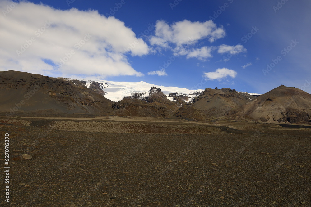 View on a mountain in the Skaftafell National Park was a national park, situated between Kirkjubæjarklaustur and Höfn in the south of Iceland View on a mountain in the Skaftafell National Park was a national park, situated between Kirkjubæjarklaustur and Höfn in the south of Iceland