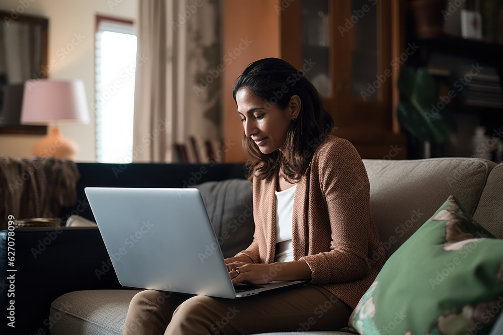 A therapist conducting an online counseling session.
A therapist conducting an online counseling session.